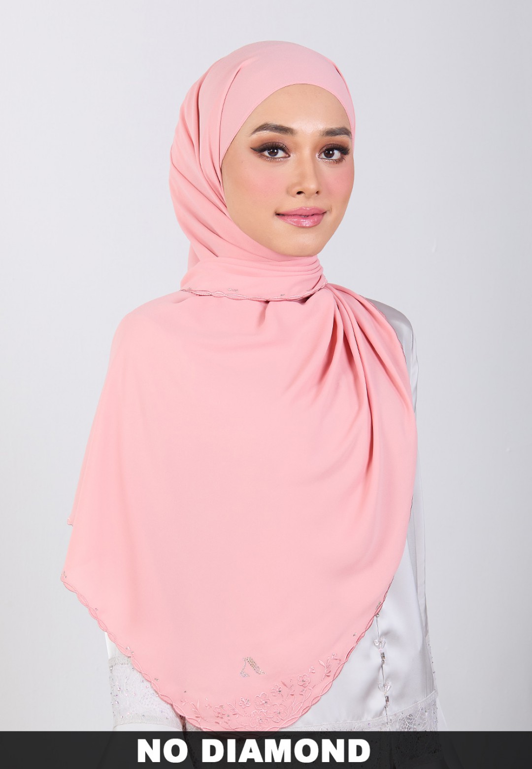 SHAWL BLOOMARIA PLAIN EMBROIDERY