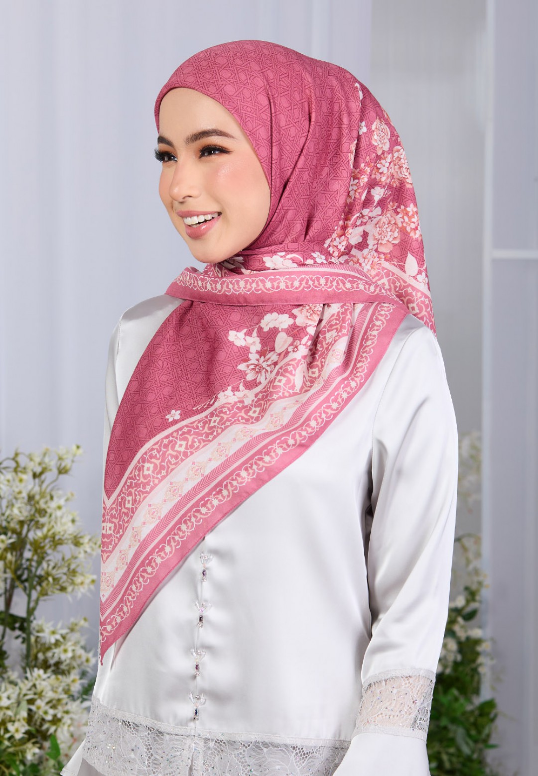 SQ LAVENDREAM VOILE PRINTED