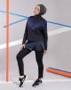 FLASH CROP SWEATSHIRT IN NAVY BLUE