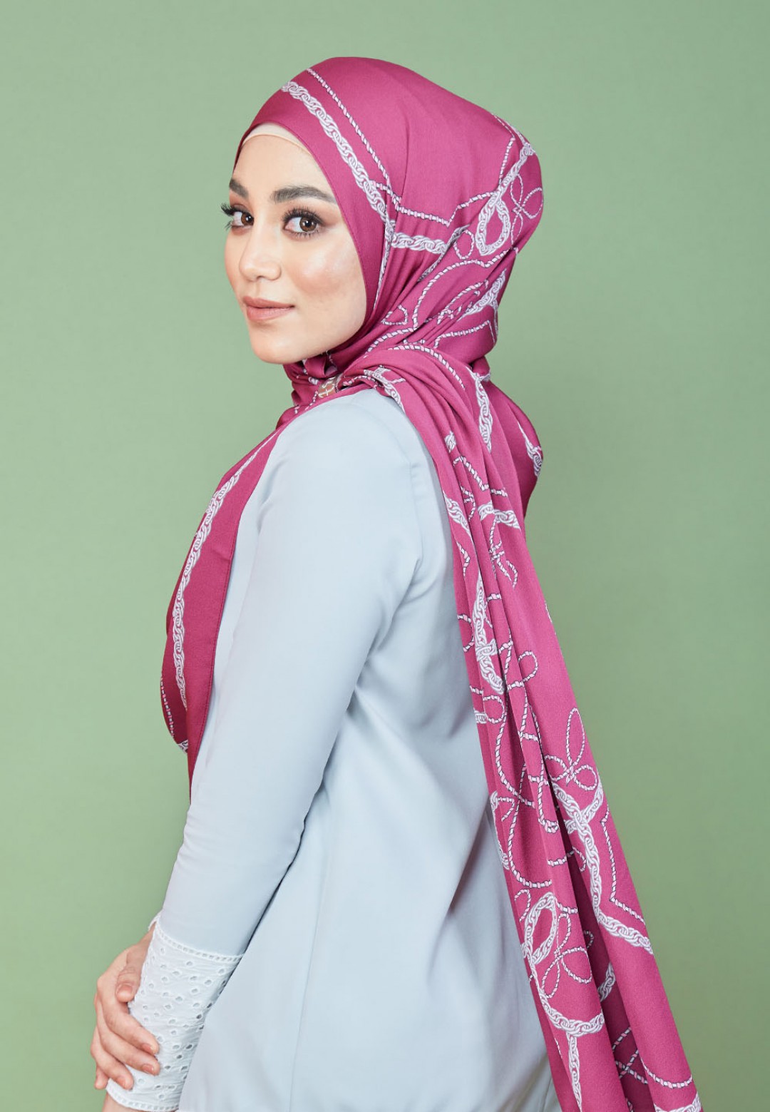 SHAWL TWIN TASSEL PTD 219
