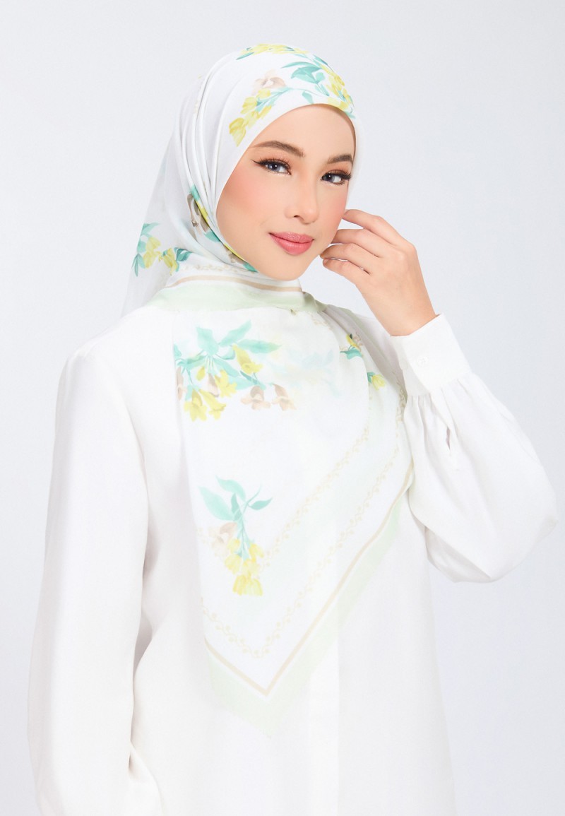 SQ FAZREYN VOILE PRINTED LASERCUT