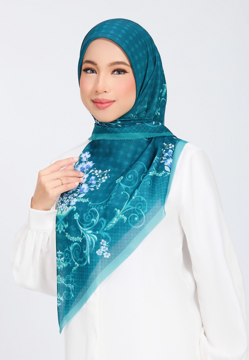 SQ FATYNE VOILE PRINTED LASERCUT