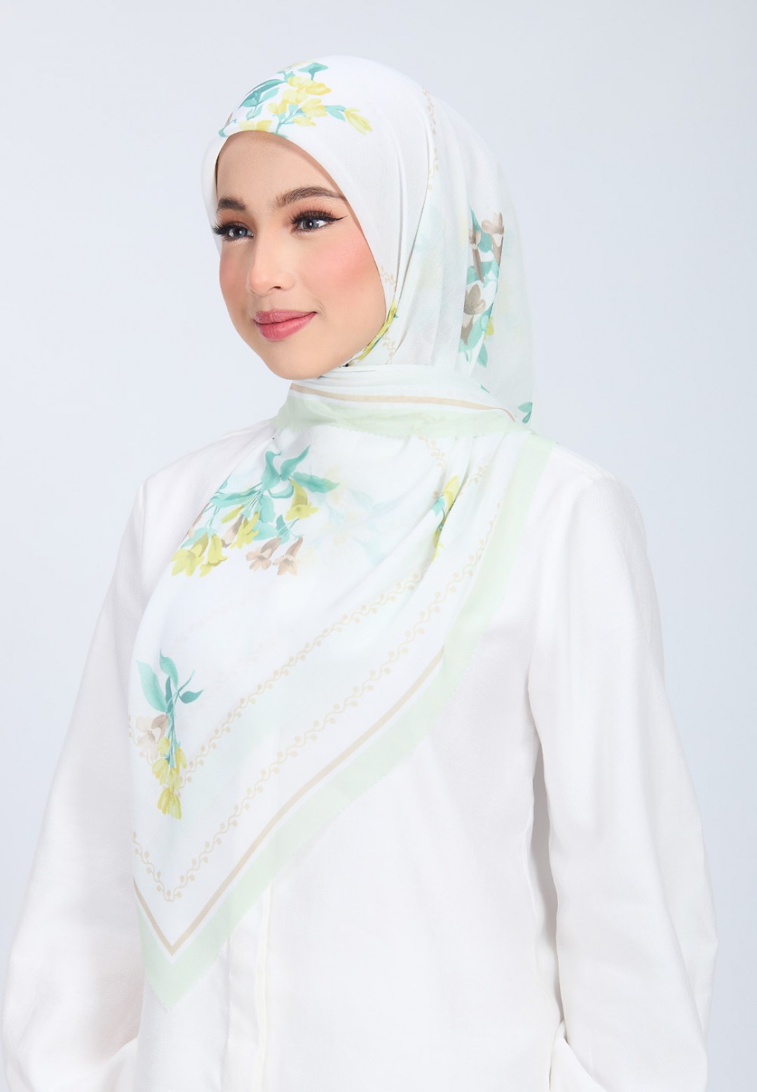 SQ FAZREYN VOILE PRINTED LASERCUT