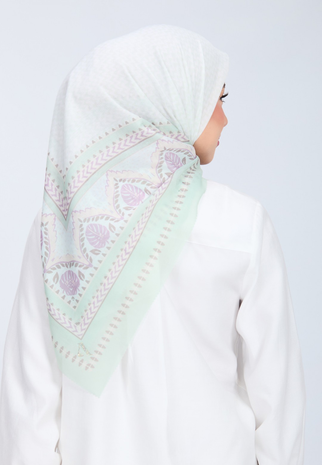 SQ EMAAN VOILE PRINTED LASERCUT