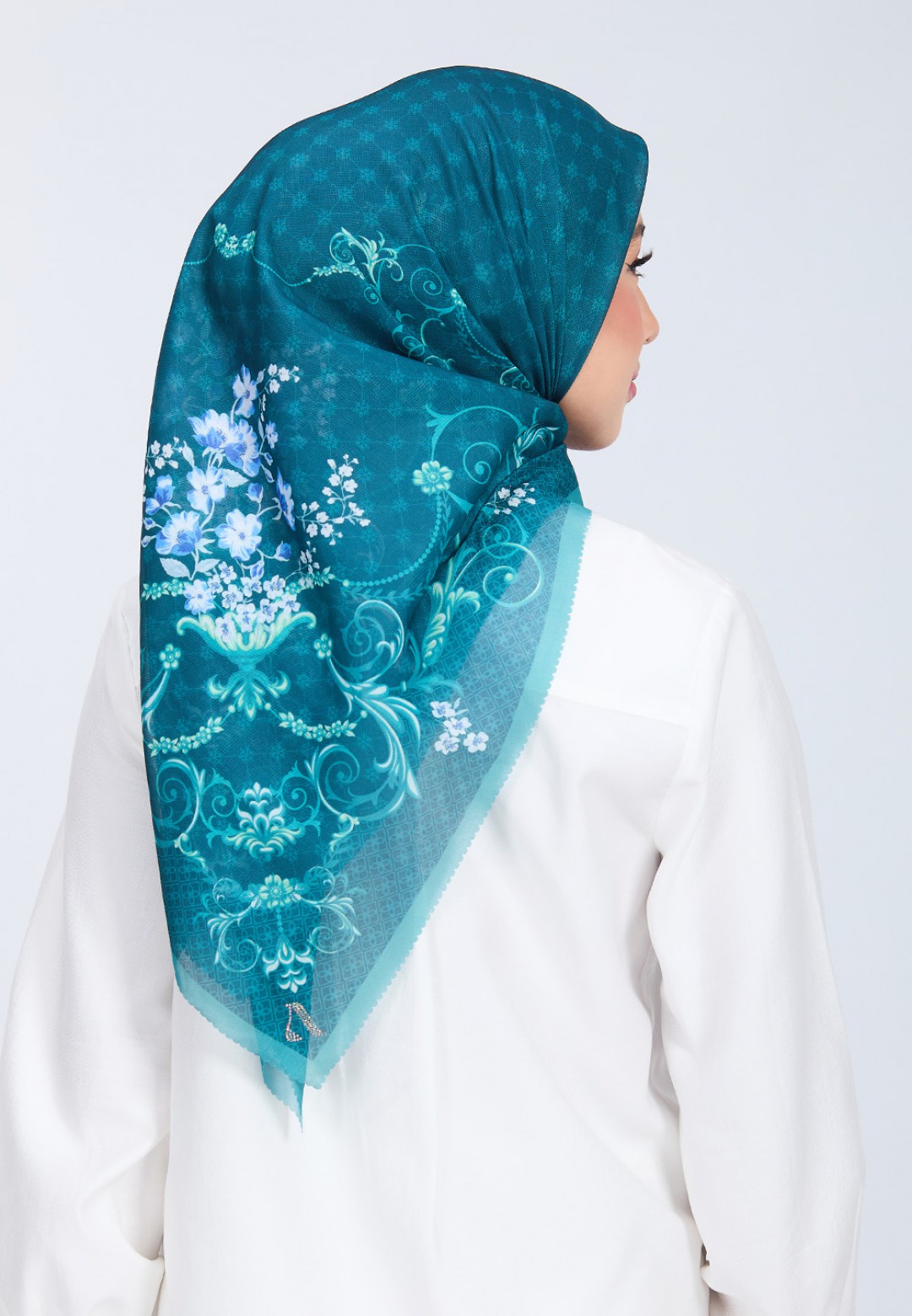 SQ FATYNE VOILE PRINTED LASERCUT
