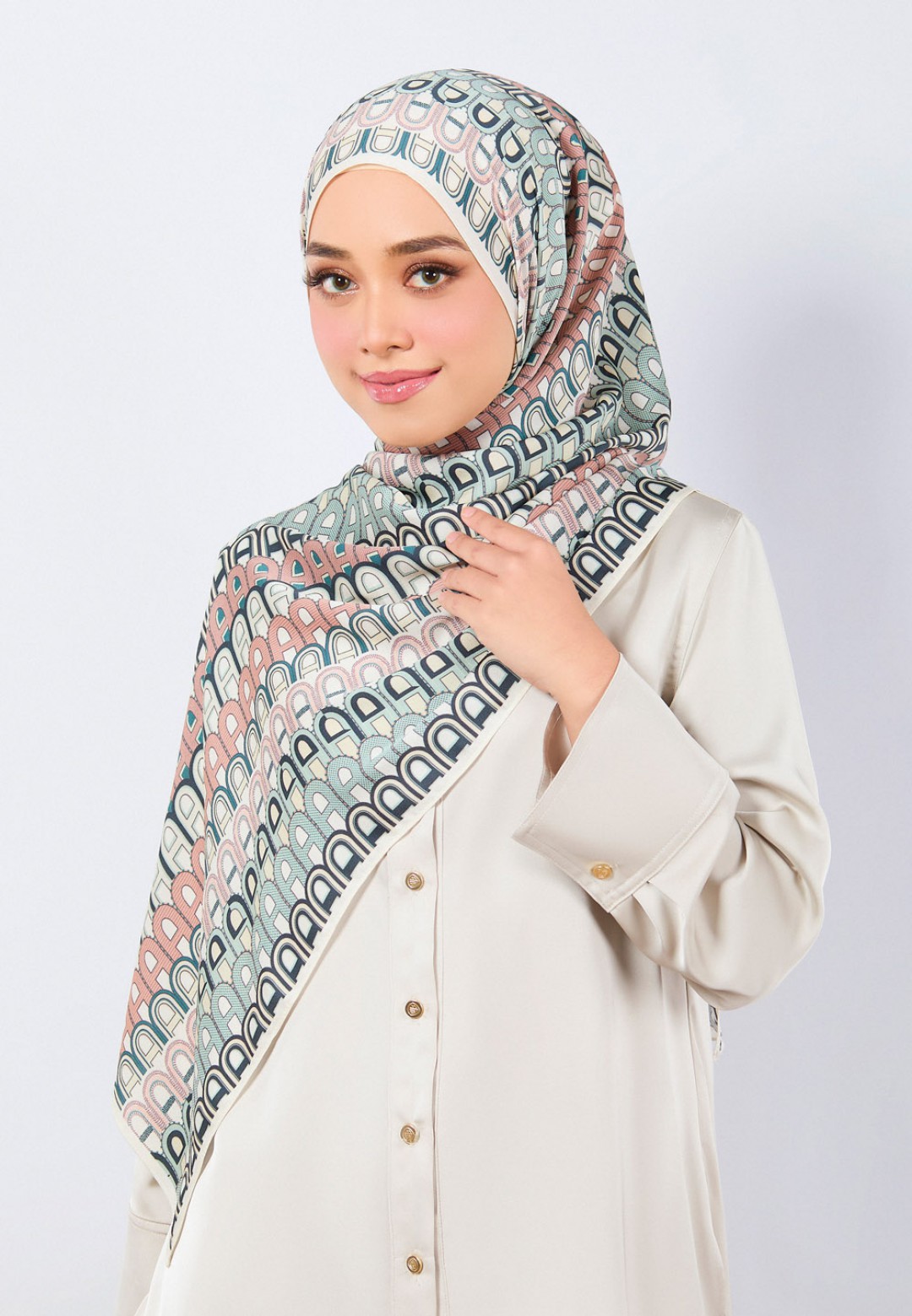 SHAWL A MONO PRINTED