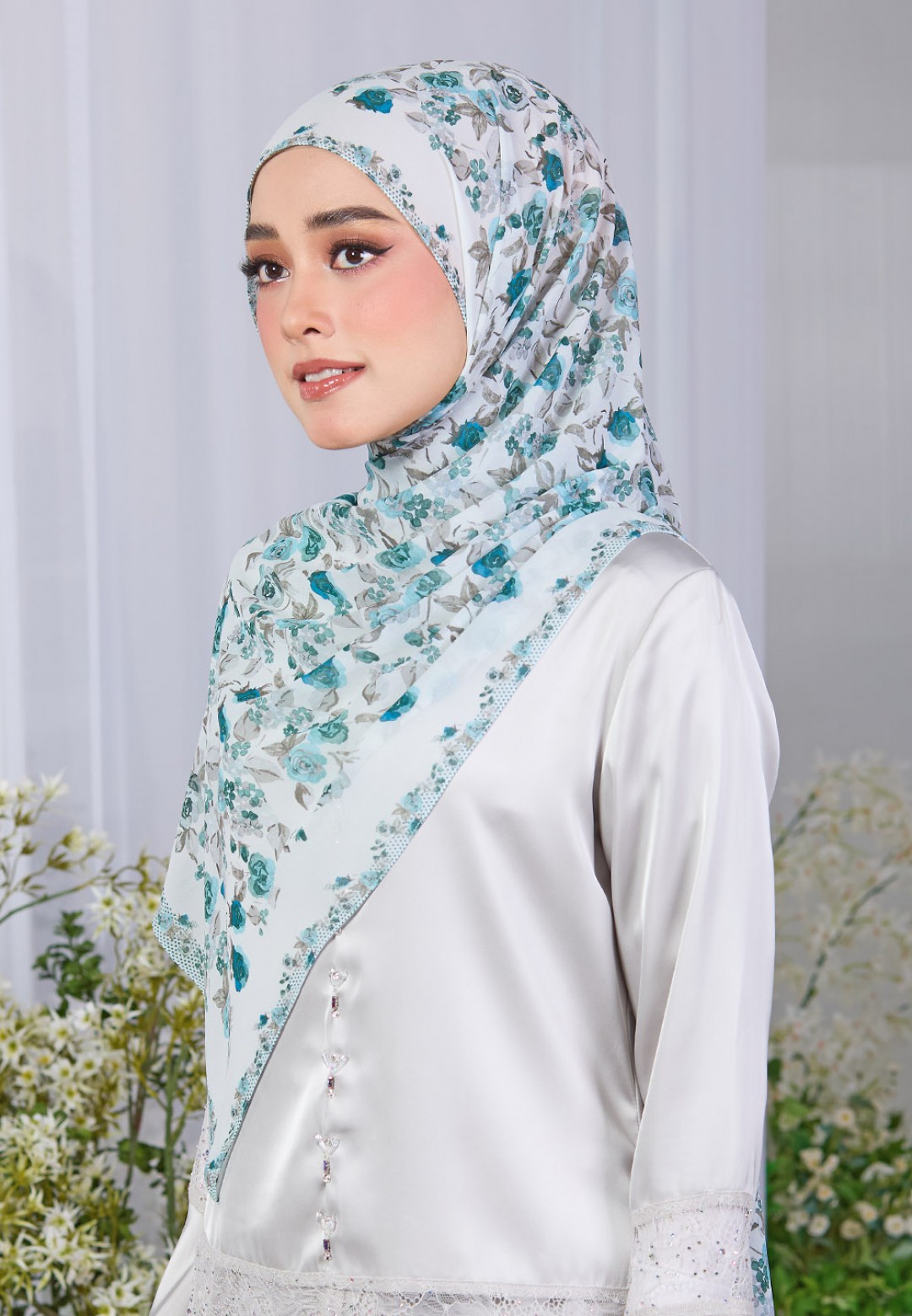 SHAWL DREAMY BLOOM PRINTED