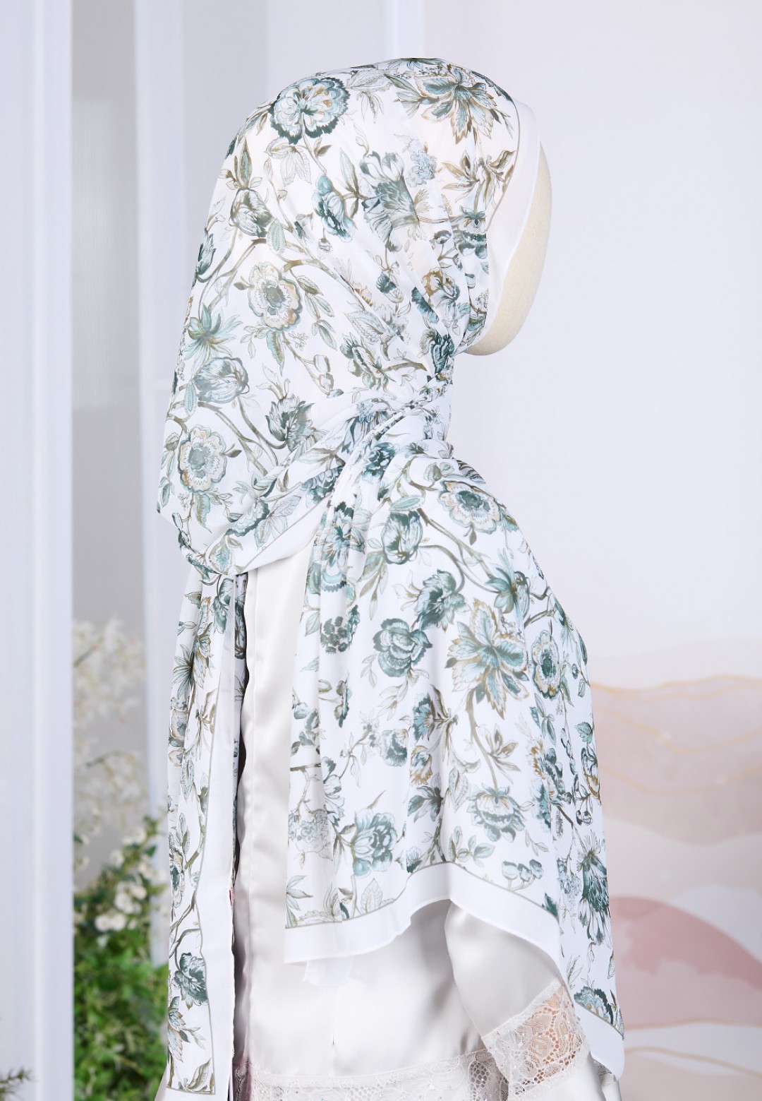 SHAWL ROSELLURE PRINTED