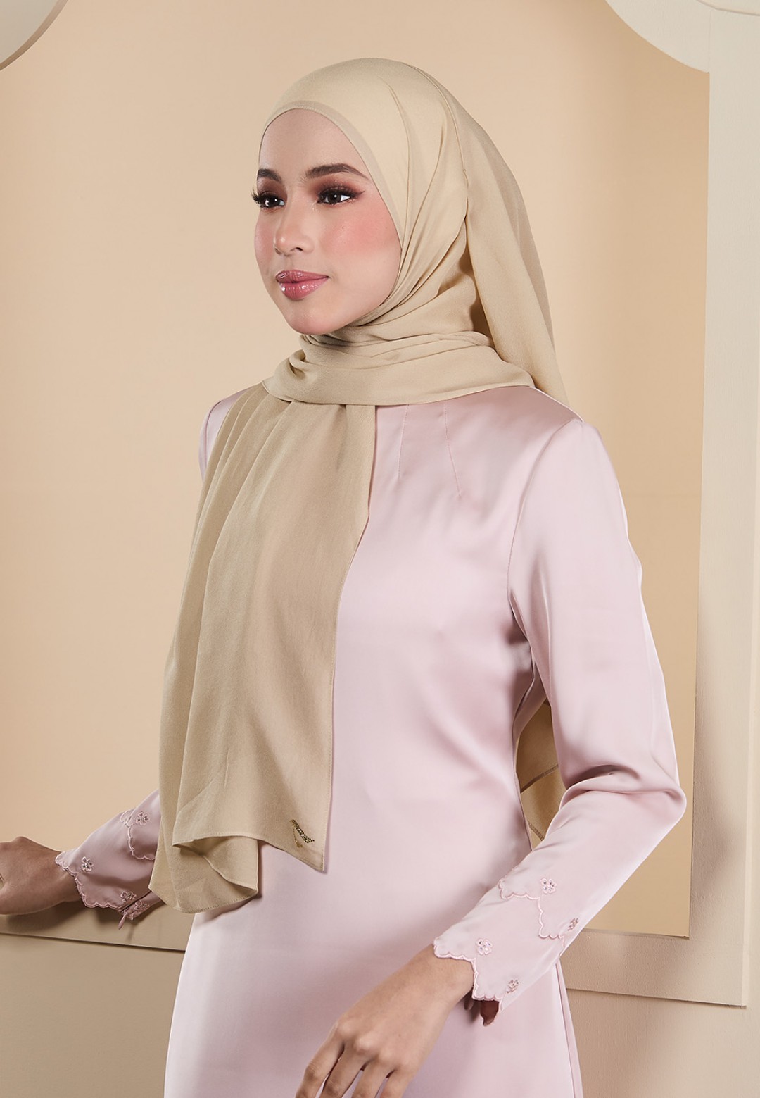 SHAWL HOUDA SILKY CHIFFON PLAIN