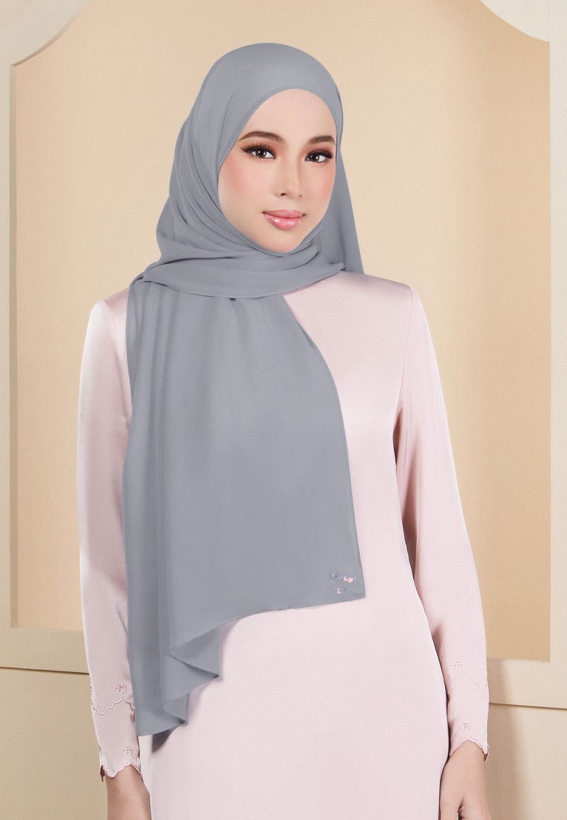 SHAWL HOUDA SILKY CHIFFON PLAIN