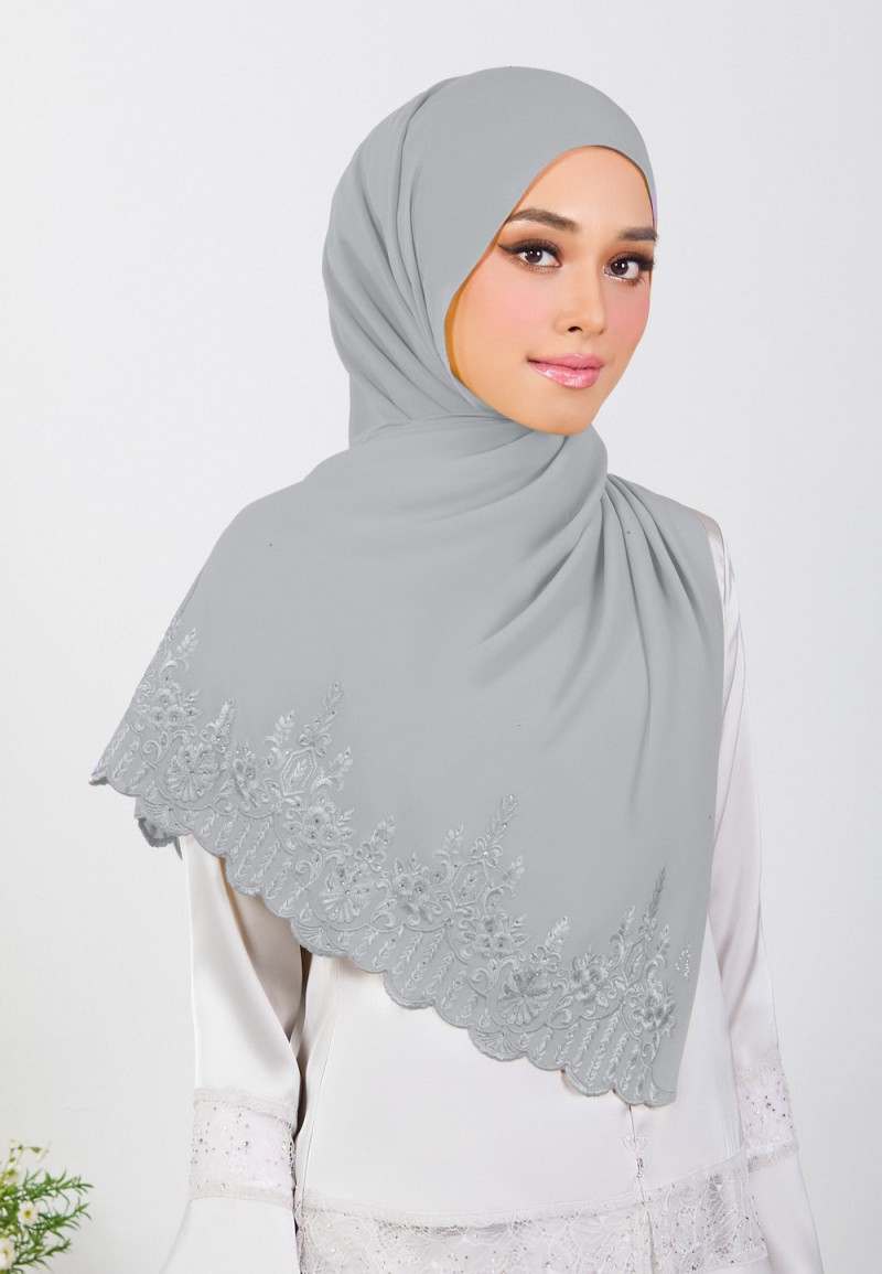 SHAWL MARHAYNE PLAIN EMBROIDERY DIAMOND