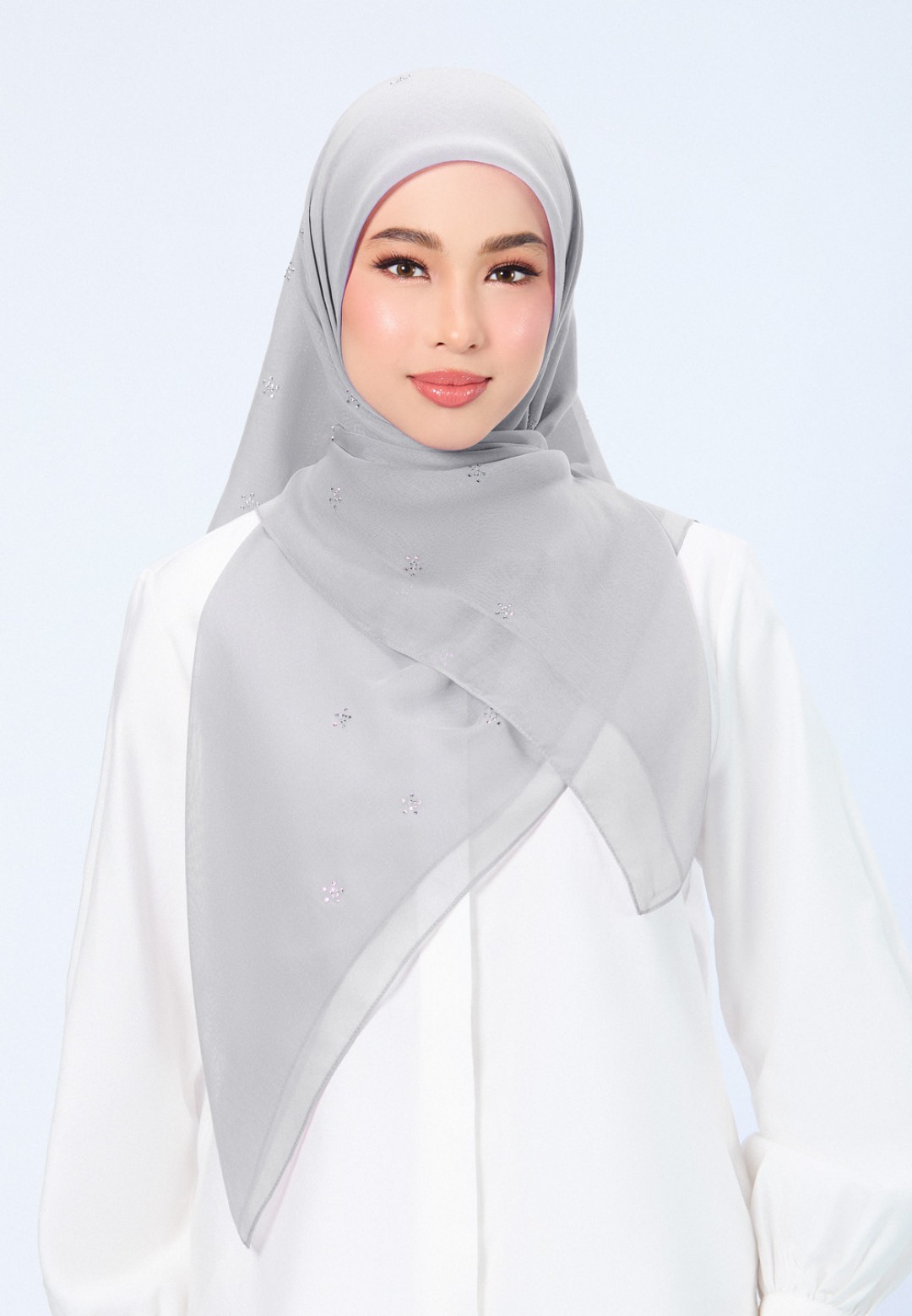 SQ FLORELLIS VOILE PLAIN DIAMOND