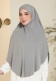 KHIMAR AMAYRA PLAIN LACE IN GREY