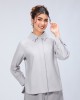 HALINA BLOUSE IN NEUTRAL GREY