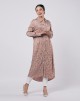 HARLEEN DRESS IN WARM TAUPE