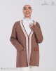 HARRY KNITTED CARDIGAN IN BROWN