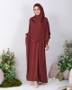 HASNAA JUBAH IN DARK BROWN