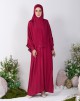 HASNAA JUBAH IN SCARLET RED