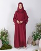 HASNAA JUBAH IN VELVET RED