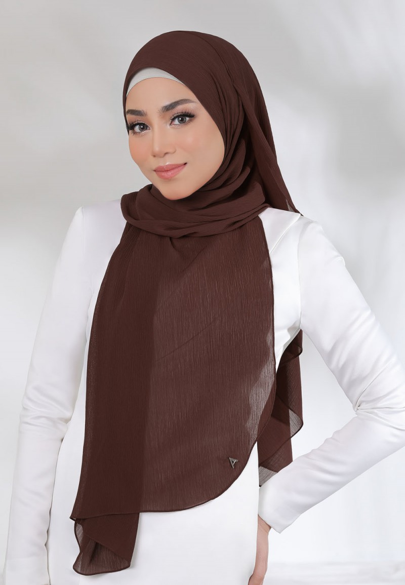 SHAWL CREASE CHIFFON PLAIN 79