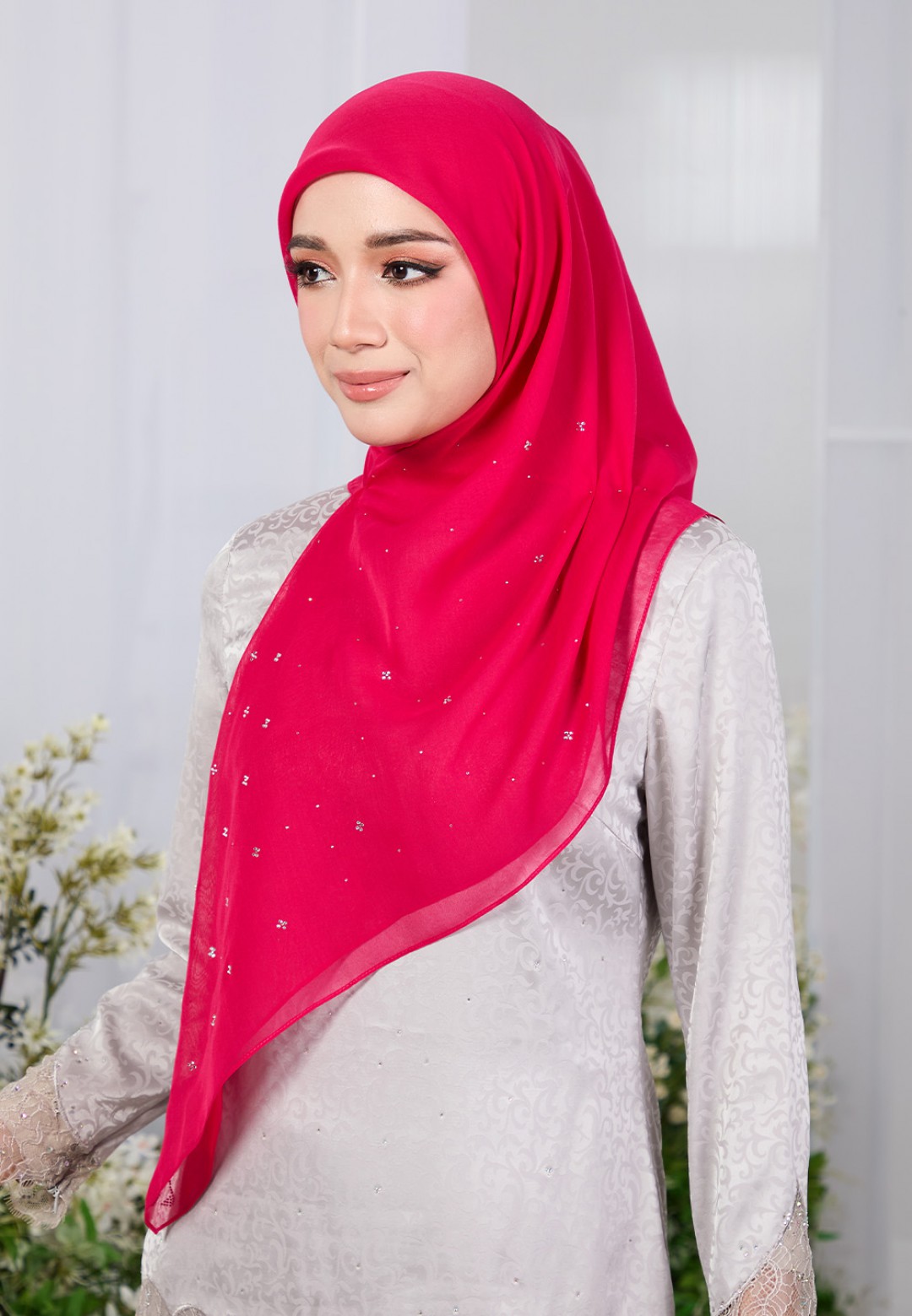 SQ FLUERENCE VOILE PLAIN DIAMOND