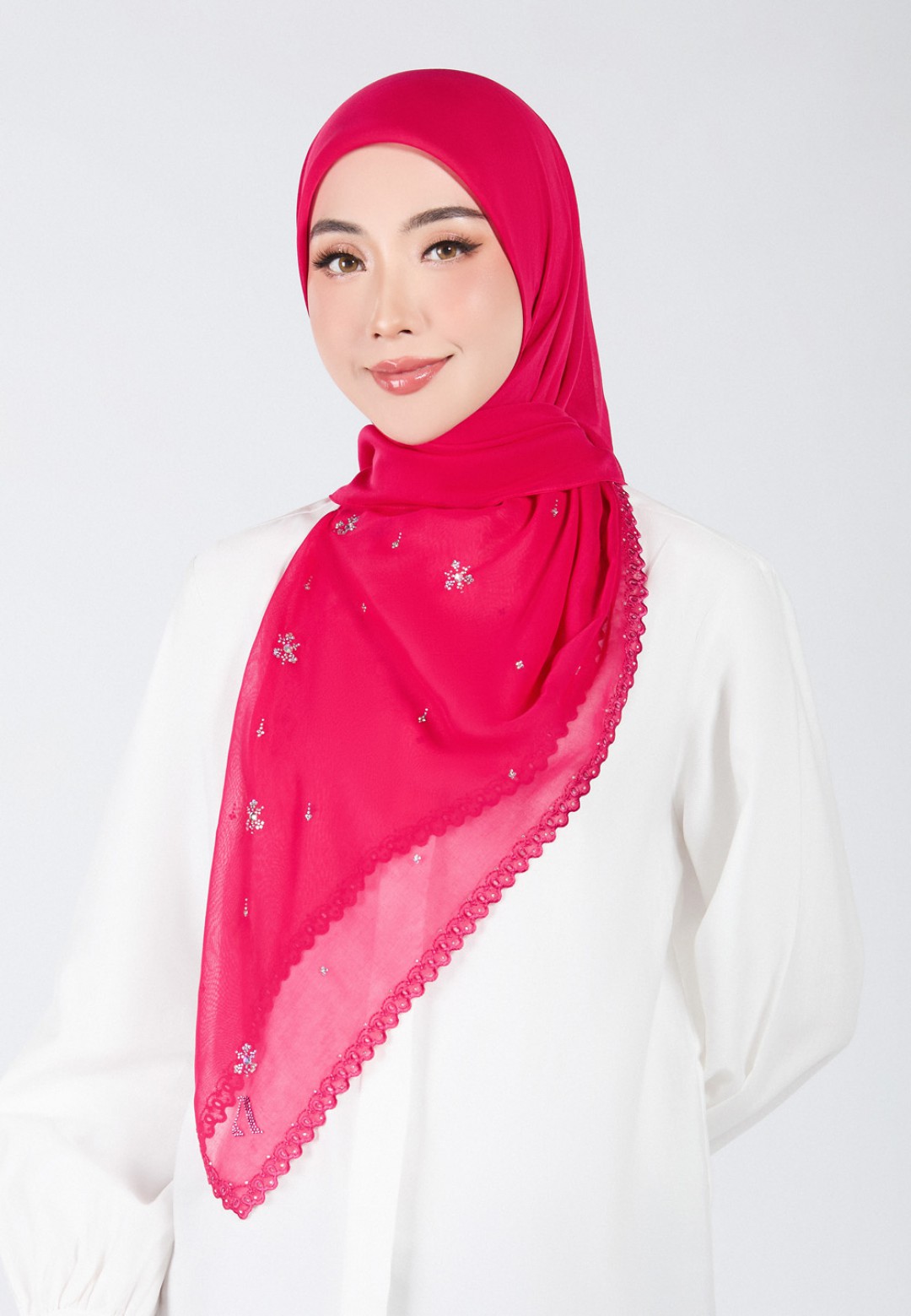 SQ ARIA GLEAM VOILE EMBROIDERY DIAMOND