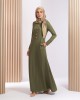 HUDA JUBAH IN DARK OLIVE GREEN