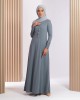 HUDA JUBAH IN GREY