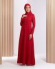 HUDA JUBAH IN RED