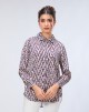 INES BLOUSE IN FIRED BRICK