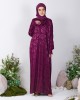 ISLAA JUBAH IN RED WINE
