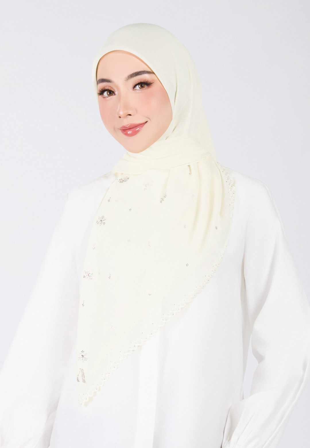 SQ ARIA GLEAM VOILE EMBROIDERY DIAMOND