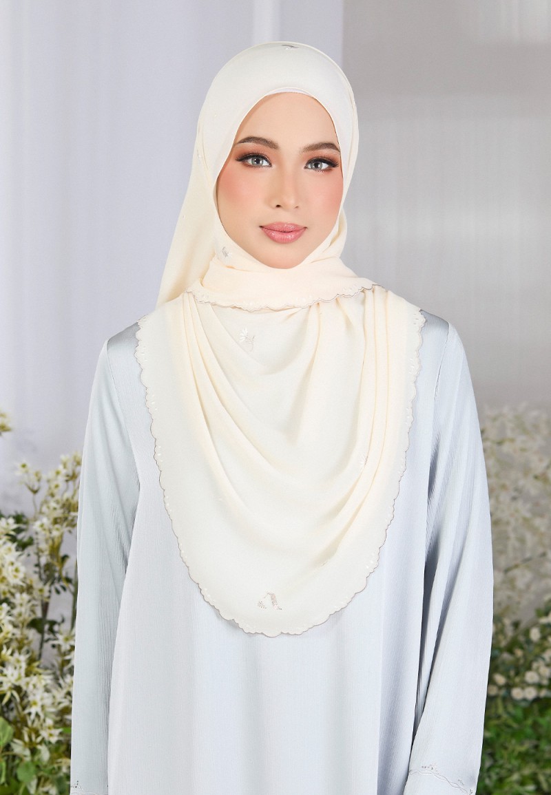 SHAWL FIORE PLAIN EMBROIDERY