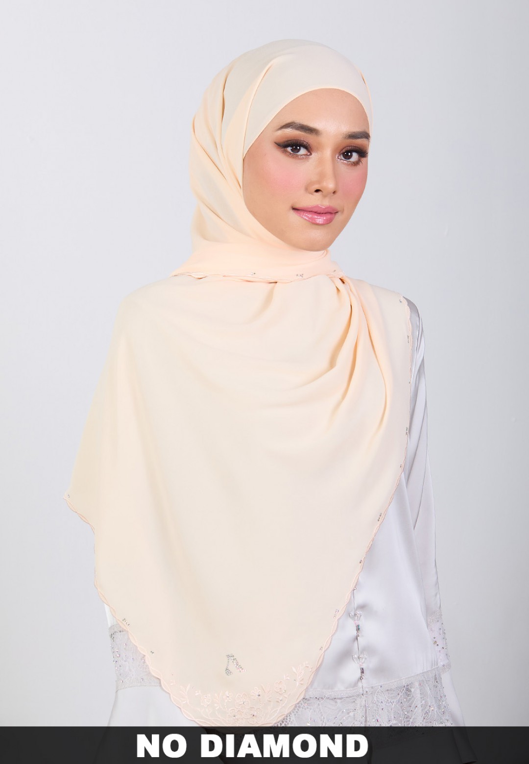 SHAWL BLOOMARIA PLAIN EMBROIDERY