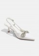 FARA SLINGBACK IN IVORY