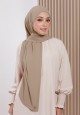 AFRAH INSTANT SHAWL  TIE BACK IN KHAKI