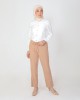 KIANA PANTS IN LIGHT BROWN