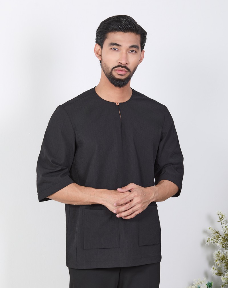 KURTA GHAZI 3/4 SLEEVE NEW (TEXTURED)