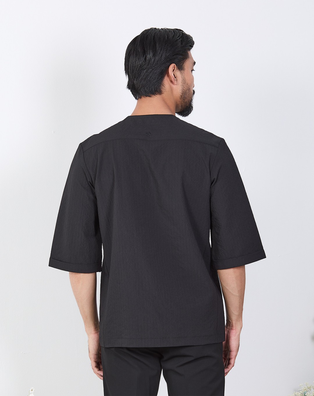 KURTA GHAZI 3/4 SLEEVE NEW (TEXTURED)