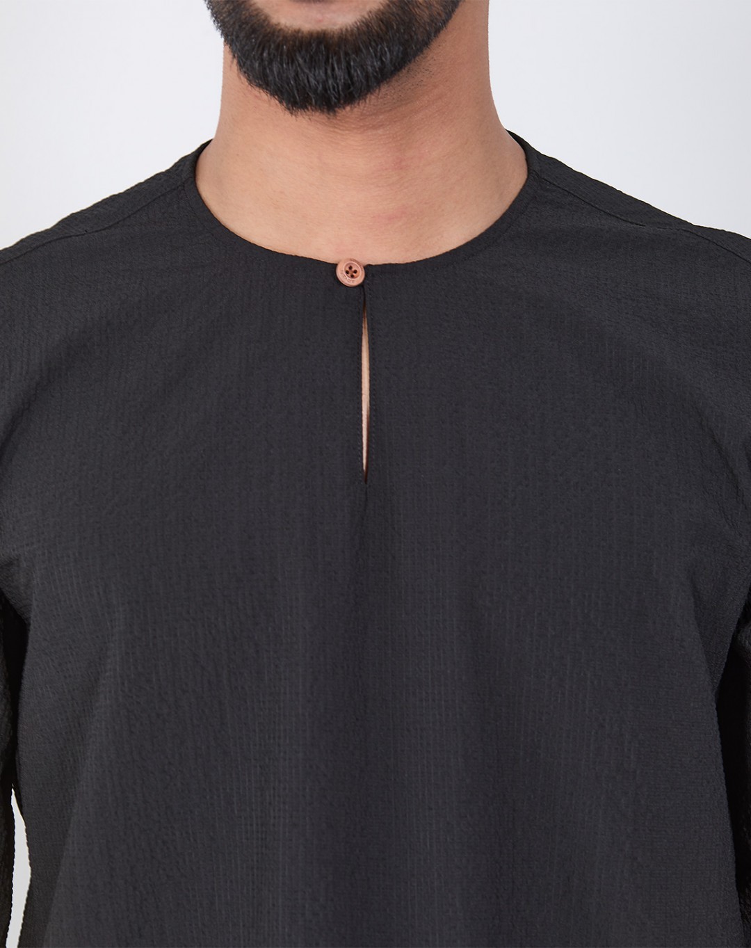 KURTA GHAZI 3/4 SLEEVE NEW (TEXTURED)