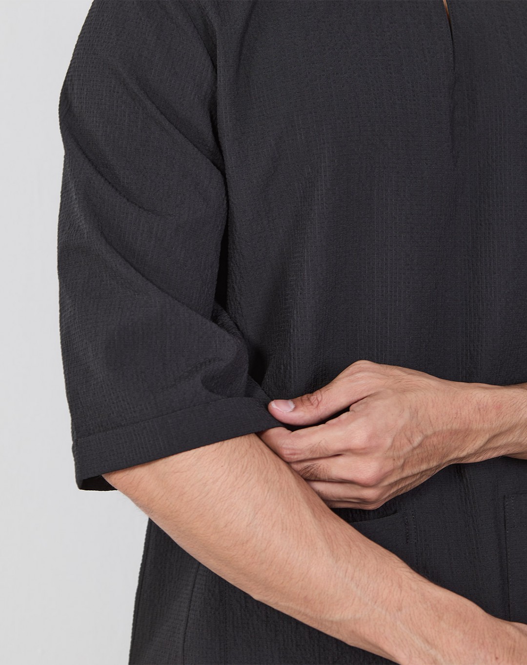 KURTA GHAZI 3/4 SLEEVE NEW (TEXTURED)