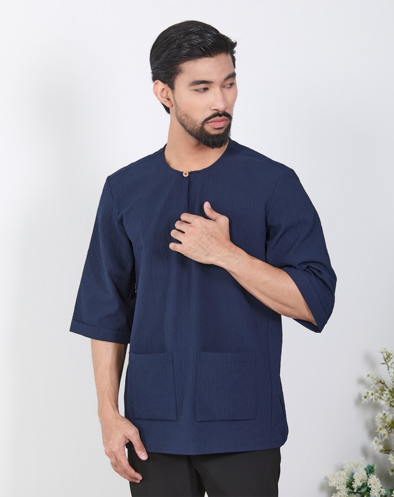 KURTA GHAZI 3/4 SLEEVE NEW (TEXTURED)