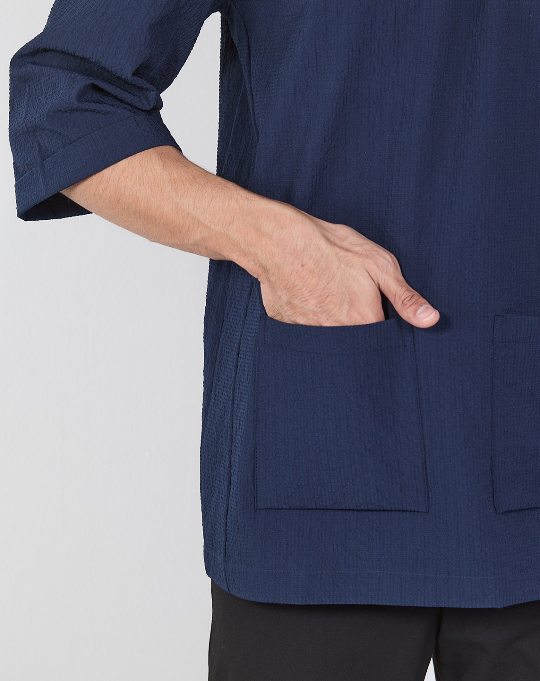 KURTA GHAZI 3/4 SLEEVE NEW (TEXTURED)