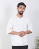 KURTA GHAZI 3/4 SLEEVE IN WHITE