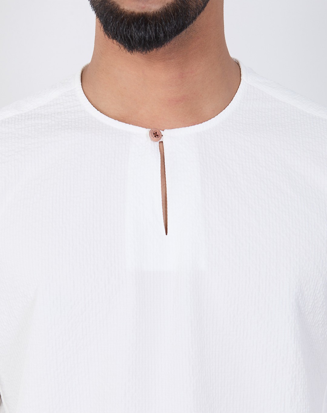 KURTA GHAZI 3/4 SLEEVE NEW (TEXTURED)