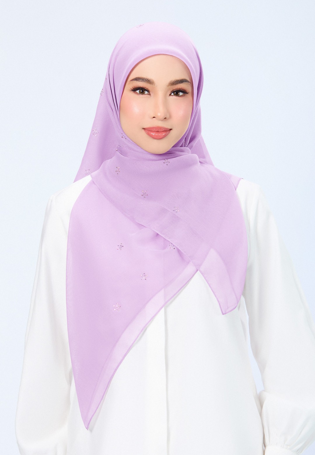 SQ FLORELLIS VOILE PLAIN DIAMOND