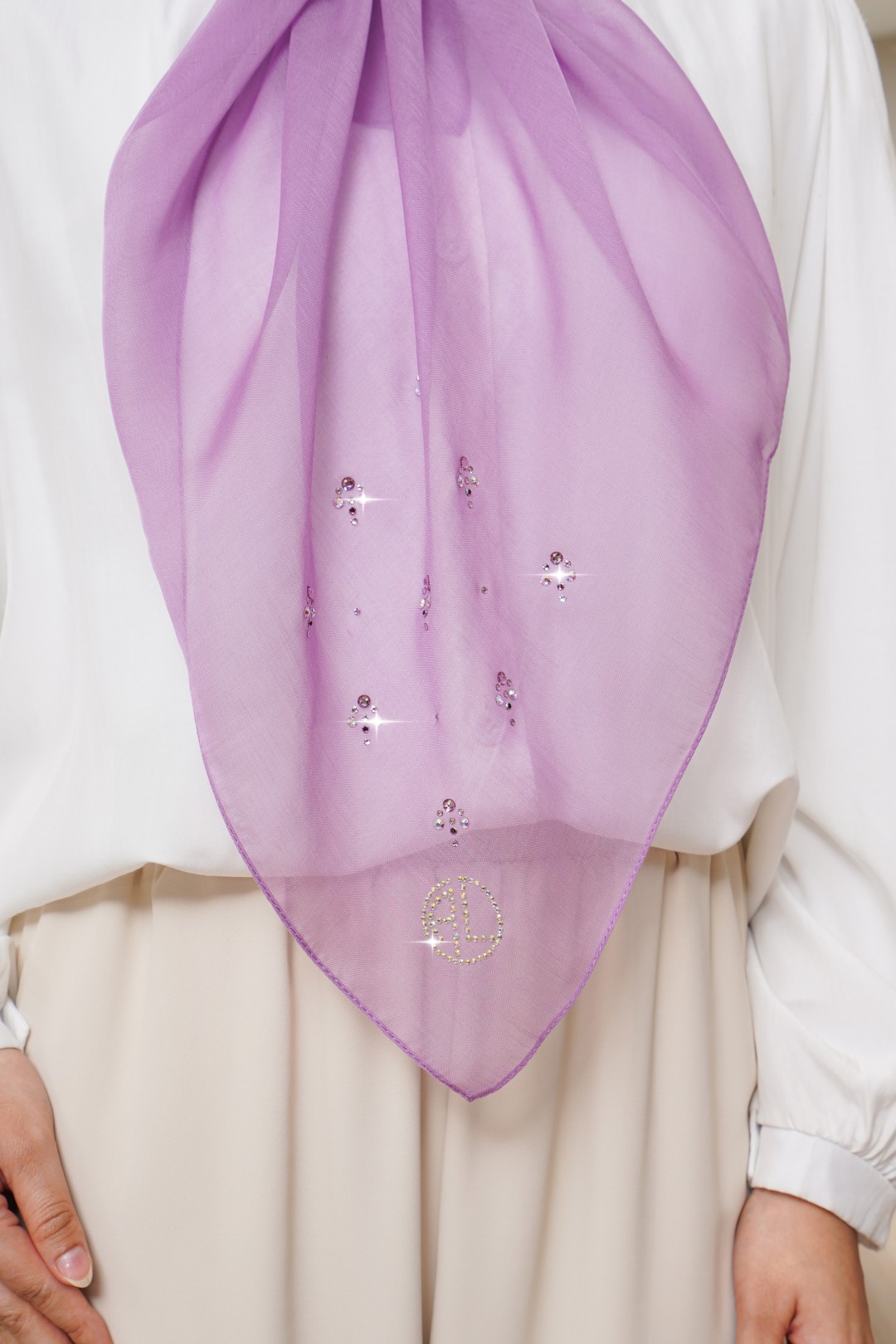 SQUARE ANAYA VOILE PLAIN DIAMOND