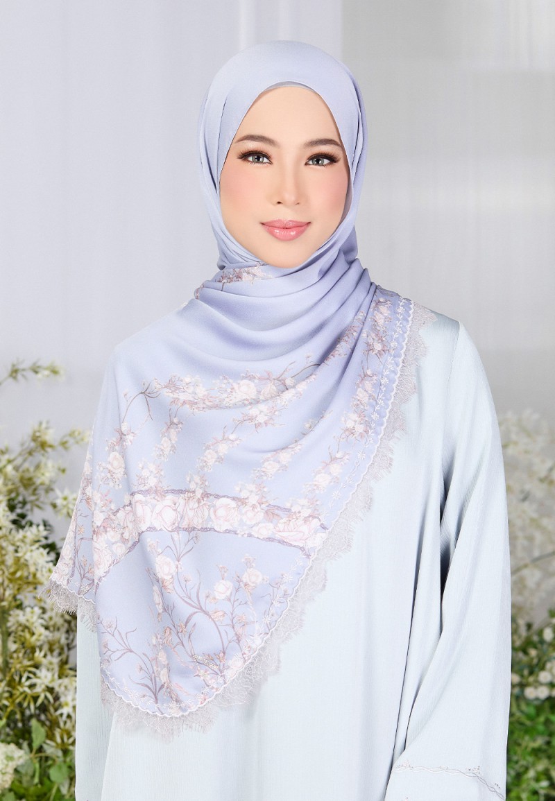 SHAWL AUBREY PTD WITH LACE