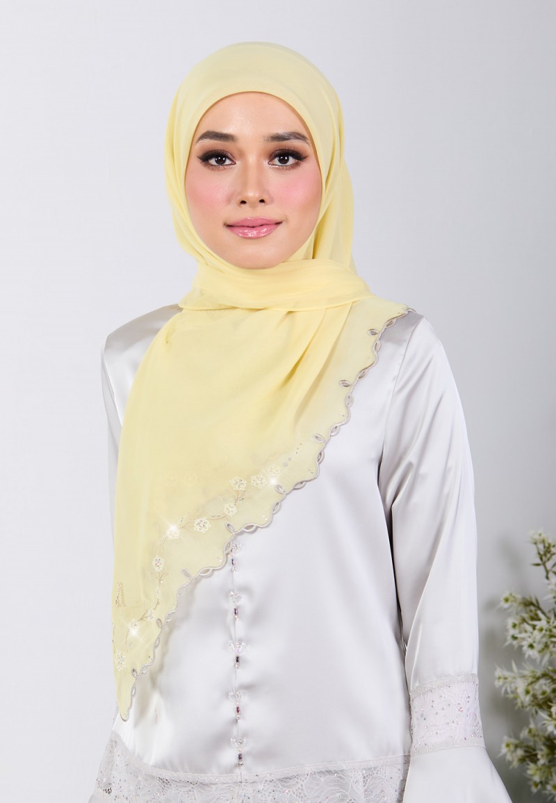 SQ FLORET BLISS VOILE EMBROIDERY DIAMOND