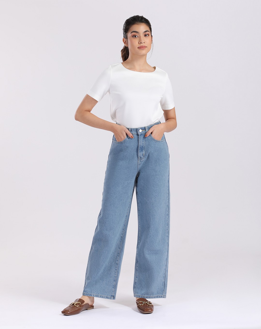 LETTIE WIDE CUT JEANS